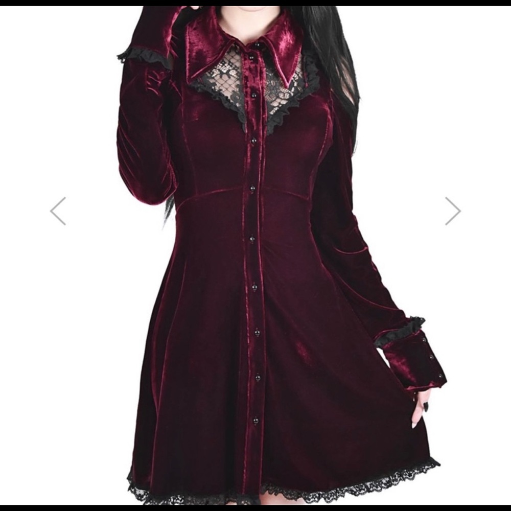 Killstar Dead Silent Velvet Dress